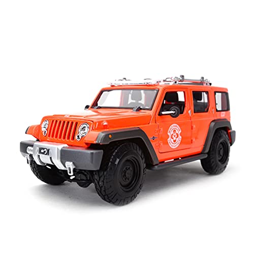YCNXEB Miniatur Modelle 1 18 for Rescue Concept Geländewagen Statische Simulation Diecast Alloy Model Car Nachbildung(Orange) von YCNXEB
