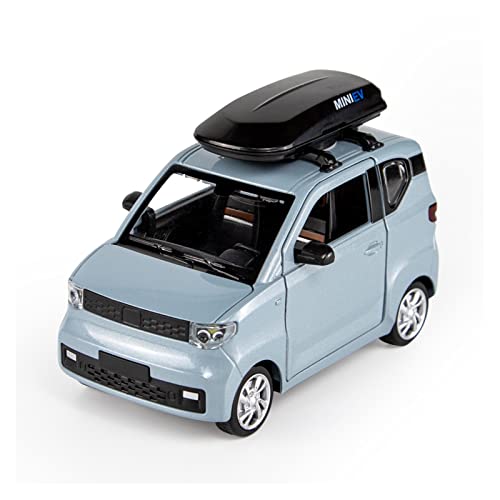 YCNXEB Miniatur Modelle 1 24 Diecast Alloy Auto Modell for WULING MINI EV Metall Fahrzeug Sammlung Dekoration Geschenke Kinder Nettes Spielzeug Originalgetreue Nachbildung(Blau) von YCNXEB