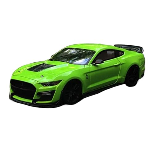 YCNXEB Miniatur Modelle 1 24 Ford Mustang Shelby GT500 Sportwagen-Modell Aus Legierung Druckguss-Metall-Rennwagen-Modellsammlung Heimdekoration Originalgetreue Nachbildung(Grün) von YCNXEB