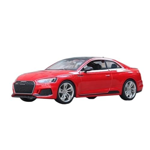 YCNXEB Miniatur Modelle 1 24 Für Audi RS5 Sportwagen Legierung Miniatur Automodell Druckguss Metall Maßstab Automodell Sammlung Spielzeugfahrzeuge Originalgetreue Nachbildung(Rot) von YCNXEB