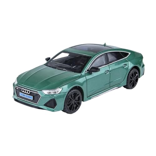 YCNXEB Miniatur Modelle 1 24 Für Audi RS7 Sportback Legierung Druckguss Spielzeugauto Modell Rad Sound Und Licht Spielzeug Sammlerstück Geschenk Originalgetreue Nachbildung(Grün) von YCNXEB