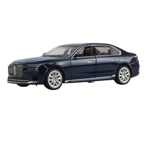 YCNXEB Miniatur Modelle 1 24 Für BMW DIE I7 G70 M70L Limousine Legierung Metall Diecast Auto Modell Sound & Licht Hobby Sammelt Originalgetreue Nachbildung(Blau) von YCNXEB