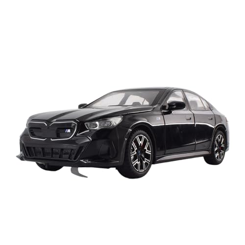 YCNXEB Miniatur Modelle 1 24 Für BMW I5 M60 Xdrive Power Legierung Metall Druckguss Modell Auto Sammlung Sound & Licht Hobby Dekorative Ornamente Präsentieren Originalgetreue Nachbildung(Schwarz) von YCNXEB