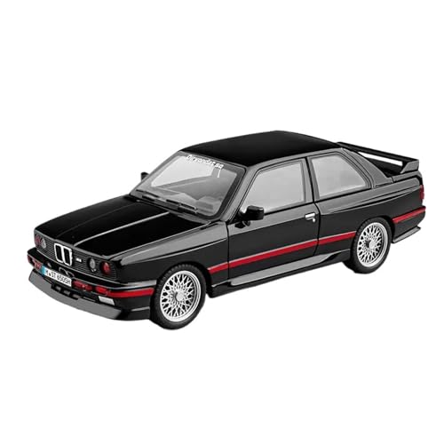 YCNXEB Miniatur Modelle 1 24 Für BMW M3 E30 IM Legierung Miniatur Auto Diecast Metall Skala Auto Modell Sound & Licht Spielzeug Originalgetreue Nachbildung(Schwarz) von YCNXEB