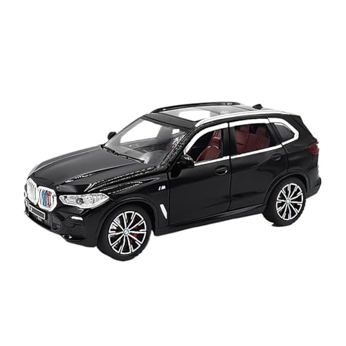 Miniatur Modelle 1 24 Für BMW X5 Legierung Modell Auto SUV Sammeln Spielzeug Auto Miniatur Legierung Druckguss Maßstab Fahrzeug Modell Originalgetreue Nachbildung(Schwarz) von YCNXEB