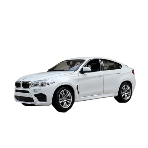 YCNXEB Miniatur Modelle 1 24 Für BMW X6M SUV Legierung Auto Druckguss Spielzeug Fahrzeuge Auto Modell Miniatur Maßstab Modell Auto Enthusiasten Sammlerstücke Originalgetreue Nachbildung(White) von YCNXEB