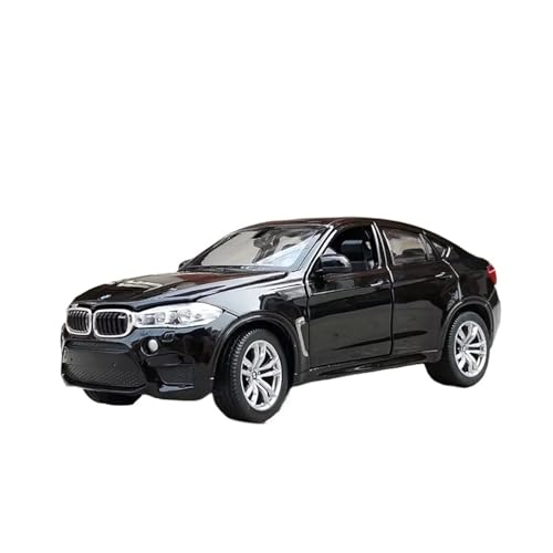 YCNXEB Miniatur Modelle 1 24 Für BMW X6M X6 SUV Legierung Sport Auto Modell Druckguss Metall Fahrzeuge Modell Auto Simulation Sammlung Spielzeug Originalgetreue Nachbildung(Schwarz) von YCNXEB