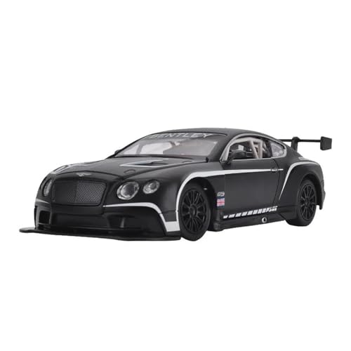 YCNXEB Miniatur Modelle 1 24 Für Bentley Continental GT3 Diecast Metall Legierung Modell Auto Home Decor Sound Licht Pull Back Sammlungen Originalgetreue Nachbildung(Schwarz) von YCNXEB