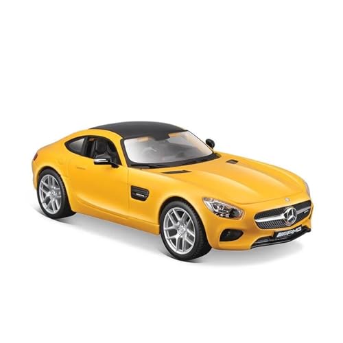 YCNXEB Miniatur Modelle 1 24 Für Benz AMG GT Supercar Simulation Spielzeug Fahrzeuge Modell Legierung Pull Back Sammlung Auto Enthusiasten Originalgetreue Nachbildung(Yellow) von YCNXEB