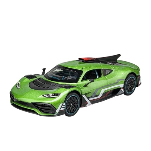 YCNXEB Miniatur Modelle 1 24 Für Benz AMG ONE Sportwagen Graffiti Version Legierung Auto Druckguss Metall Modell Sammeln Display Ornament Originalgetreue Nachbildung(Grün) von YCNXEB