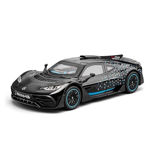 YCNXEB Miniatur Modelle 1 24 Für Benz AMG ONE Supercar Legierung Automodell Sound Und Licht Pull Back Auto-Enthusiasten Sammlerstücke Geburtstagsgeschenk Originalgetreue Nachbildung(Schwarz) von YCNXEB