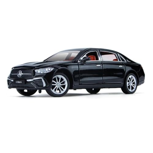 YCNXEB Miniatur Modelle 1 24 Für Benz C260 L C-Klasse Legierung Auto Modell Diecast Metall Spielzeug Fahrzeuge Auto Modell Sound Und Licht Sammlungen Originalgetreue Nachbildung(Schwarz) von YCNXEB