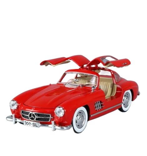 YCNXEB Miniatur Modelle 1 24 Für Benzs 300SL Legierung Auto Modell Druckguss Metall Spielzeug Klassische Fahrzeuge Modell Simulation Sound Licht Sammlung Originalgetreue Nachbildung von YCNXEB