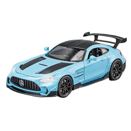 YCNXEB Miniatur Modelle 1 24 Für Benzs-GT GTR Legierung Rennwagen Druckguss Metall Spielzeug Modifizierte Sportwagen Modell Simulation Sound Und Licht Originalgetreue Nachbildung(Grün) von YCNXEB