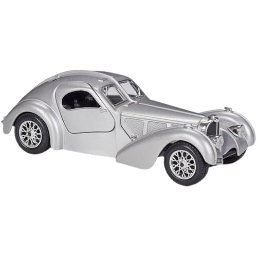 YCNXEB Miniatur Modelle 1 24 Für Bugatti 1936 Atlantic Oldtimer-Simulationslegierungsmodellbausatz Spielzeugauto-Ornamente Originalgetreue Nachbildung von YCNXEB
