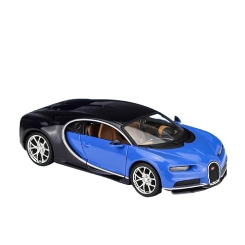 YCNXEB Miniatur Modelle 1 24 Für Bugatti Chiron Alloy Sports Car Diecast Metal Toy Vehicles Car Model Simulation Collection Originalgetreue Nachbildung(Blau) von YCNXEB
