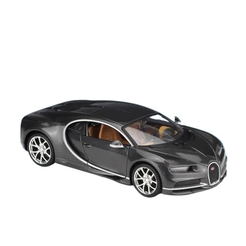 YCNXEB Miniatur Modelle 1 24 Für Bugatti Chiron Alloy Sports Car Diecast Metal Toy Vehicles Car Model Simulation Collection Originalgetreue Nachbildung(Gray) von YCNXEB
