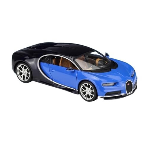 YCNXEB Miniatur Modelle 1 24 Für Bugatti Chiron Legierung Sportwagen Modell Diecast Metall Spielzeug Fahrzeuge Auto Modell Auto-enthusiasten Sammlungen Originalgetreue Nachbildung(Blau) von YCNXEB