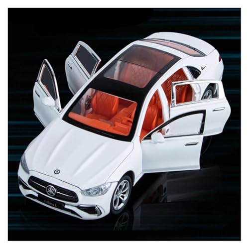 YCNXEB Miniatur Modelle 1 24 Für C260 L C-Klasse Legierung Auto Druckguss Metall Spielzeug Fahrzeuge Modell Simulation Sound Und Licht Sammlung Originalgetreue Nachbildung(White) von YCNXEB