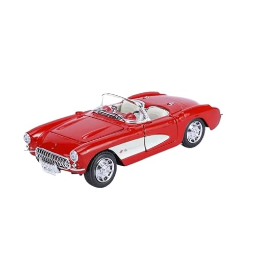 YCNXEB Miniatur Modelle 1 24 Für Chevrolet 1957 Montageversion Legierung Automodell Druckguss Metall Spielzeug Retro Automodell Simulationssammlung Originalgetreue Nachbildung von YCNXEB