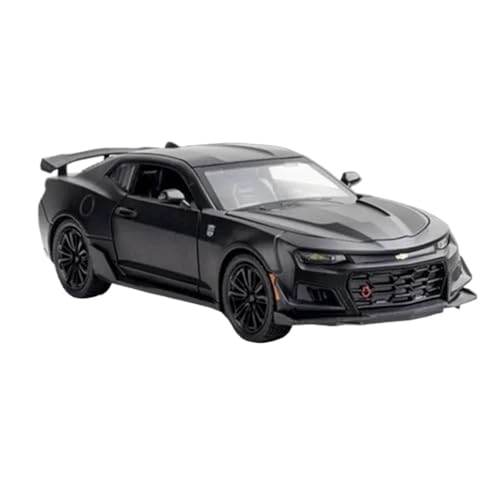 YCNXEB Miniatur Modelle 1 24 Für Chevrolet Camaro Legierung Diecast Sport Auto Modell Spielzeug Simulation Fahrzeug Zurückziehen Spielzeug Geschenke Originalgetreue Nachbildung(Schwarz) von YCNXEB