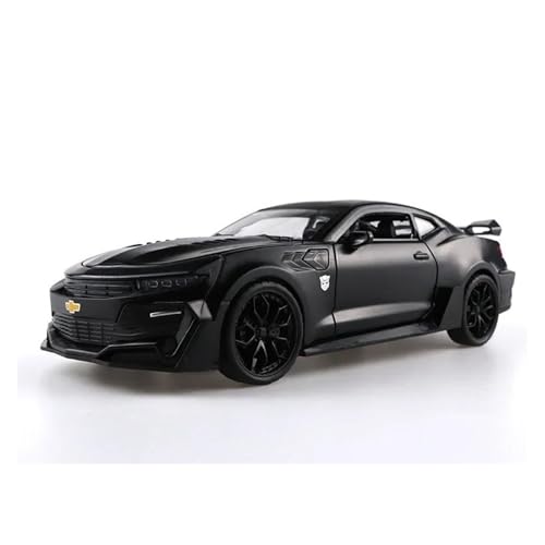 YCNXEB Miniatur Modelle 1 24 Für Chevrolet Camaro Legierung Sportwagen Modell Diecast Metall Fahrzeuge Modell Sound Licht Sammlungen Originalgetreue Nachbildung(Schwarz) von YCNXEB