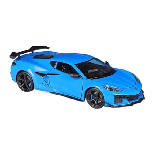 YCNXEB Miniatur Modelle 1 24 Für Chevrolet Corvette Z06 2023 Legierung Sportwagen Modell Diecast Racing Auto Modell Sammlungen Dekorationen Originalgetreue Nachbildung(Blau) von YCNXEB