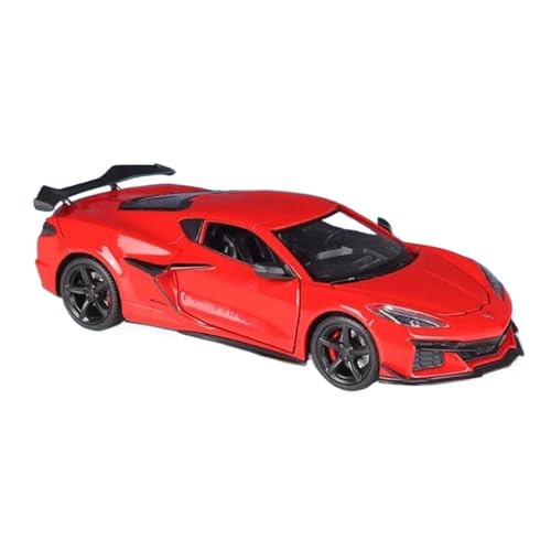 YCNXEB Miniatur Modelle 1 24 Für Chevrolet Corvette Z06 2023 Legierung Sportwagen Modell Diecast Racing Auto Modell Sammlungen Dekorationen Originalgetreue Nachbildung(Rot) von YCNXEB