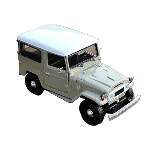 YCNXEB Miniatur Modelle 1 24 Für FJ Cruiser FJ40 Golf Version Legierung Auto Druckguss Metall Spielzeug Geländewagen Modell Simulation Sammlung Originalgetreue Nachbildung(White) von YCNXEB