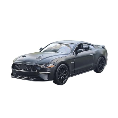 YCNXEB Miniatur Modelle 1 24 Für Ford Mustang 2018 Sportwagen Legierung Miniatur Auto Druckguss Metall Maßstab Auto Modell Statische Sammlung Fahrzeug Originalgetreue Nachbildung(Schwarz) von YCNXEB