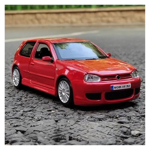 YCNXEB Miniatur Modelle 1 24 Für Golf R32 Legierung Auto Spielzeug Simulation Sammlung Auto Modell Sammlung Geschenk Originalgetreue Nachbildung(Rot) von YCNXEB