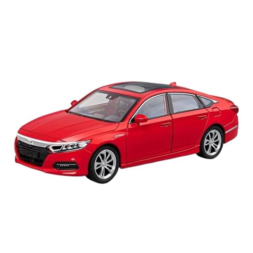 YCNXEB Miniatur Modelle 1 24 Für Honda Accord Limousine Sound Licht Legierung Metall Druckguss Auto Modell Sammeln Hobby Dekoration Trendy Originalgetreue Nachbildung(Rot) von YCNXEB