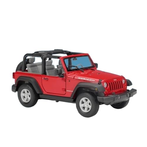 YCNXEB Miniatur Modelle 1 24 Für Jeep Wrangler Rubicon 2007 Legierung Auto Druckguss Spielzeug Fahrzeuge Auto Modell Miniatur Maßstab Modell Auto Spielzeug Originalgetreue Nachbildung(Red A) von YCNXEB