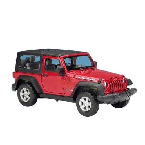 YCNXEB Miniatur Modelle 1 24 Für Jeep Wrangler Rubicon 2007 Legierung Auto Druckguss Spielzeug Fahrzeuge Auto Modell Miniatur Maßstab Modell Auto Spielzeug Originalgetreue Nachbildung(Red B) von YCNXEB