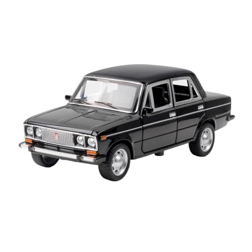 YCNXEB Miniatur Modelle 1 24 Für Lada 2016 Oldtimer Legierung Automodell Druckguss Metall Spielzeug Erwachsene Automodell Simulation Geschenk Originalgetreue Nachbildung(Schwarz) von YCNXEB