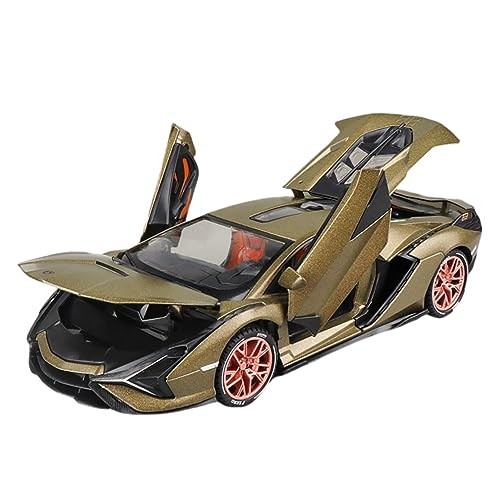 YCNXEB Miniatur Modelle 1 24 Für Lamborghini Sian Sportwagen Legierung Druckguss Modell Sammlung Spielzeugauto Kinder Geschenk Originalgetreue Nachbildung(B) von YCNXEB