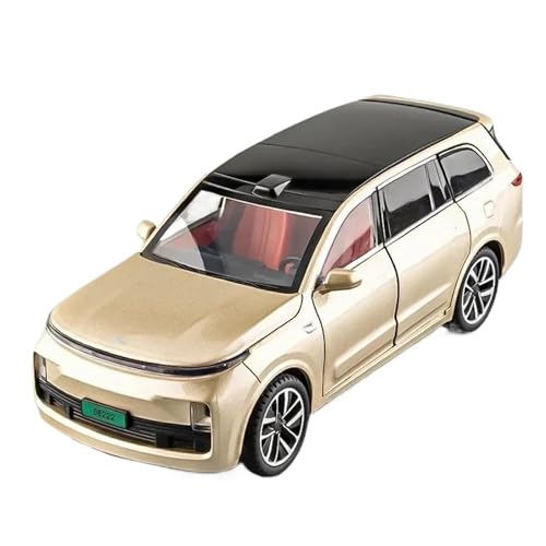 YCNXEB Miniatur Modelle 1 24 Für Leading IDEAL L9 SUV Legierung Auto Modell Diecast Metall Miniatur Auto Sound Licht Wohnkultur Sammlungen Originalgetreue Nachbildung(Grün) von YCNXEB