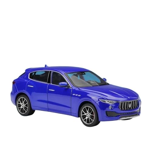 YCNXEB Miniatur Modelle 1 24 Für Maserati Levante SUV Legierung Auto Druckguss Metall Fahrzeuge Modell Simulation Sammlung Spielzeug Originalgetreue Nachbildung(Blau) von YCNXEB
