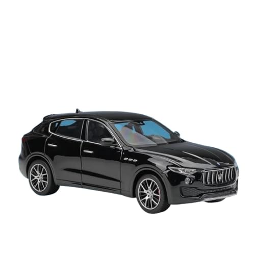 YCNXEB Miniatur Modelle 1 24 Für Maserati Levante SUV Legierung Auto Druckguss Metall Fahrzeuge Modell Simulation Sammlung Spielzeug Originalgetreue Nachbildung(Schwarz) von YCNXEB