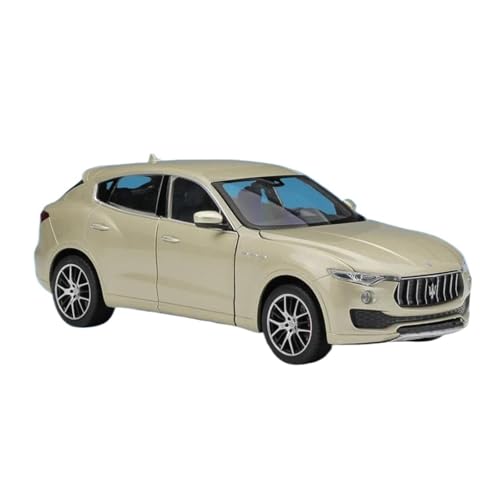 YCNXEB Miniatur Modelle 1 24 Für Maserati Levante SUV Legierung Auto Modell Druckguss Metall Fahrzeuge Auto Modell Auto-Enthusiasten Sammlungen Originalgetreue Nachbildung(Gold) von YCNXEB