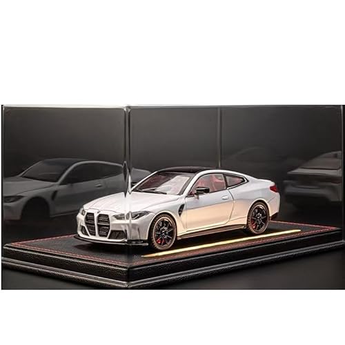 YCNXEB Miniatur Modelle 1 24 Für Maßstabsgetreues BMW M4-Legierungsautomodell Aus Druckgussmetall Supersportwagen-Rennwagenmodell Sammlung Originalgetreue Nachbildung(White) von YCNXEB