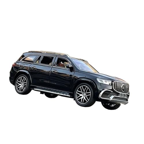 YCNXEB Miniatur Modelle 1 24 Für Maybachs GLS Klasse GLS63 Legierung Automodell Druckguss Metall Spielzeugauto Modell Simulation Spielzeug Geschenk Originalgetreue Nachbildung(Schwarz) von YCNXEB