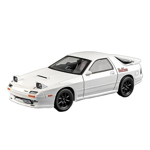 YCNXEB Miniatur Modelle 1 24 Für Mazda RX7 RX-7 FC Supercar Legierung Auto Druckguss Spielzeug Fahrzeuge Auto Modell Sound Und Licht Auto Sammlerstücke Originalgetreue Nachbildung(White) von YCNXEB