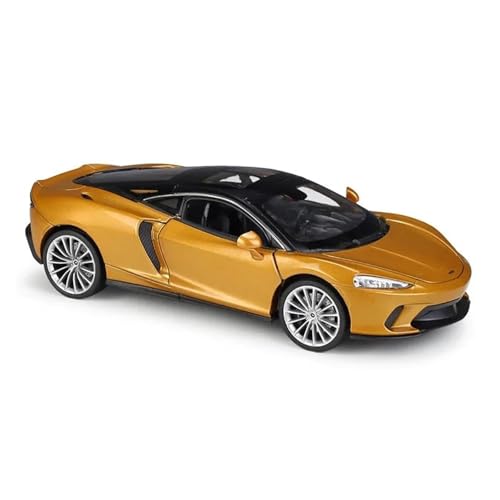 YCNXEB Miniatur Modelle 1 24 Für McLaren GT Sportwagen Diecast Car Klassisches Spielzeugauto Aus Metalllegierung Modellauto Heimdekoration Sammlerstücke Originalgetreue Nachbildung(Gold) von YCNXEB
