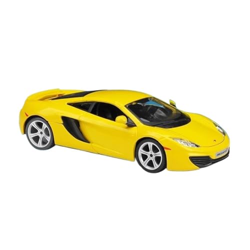 YCNXEB Miniatur Modelle 1 24 Für Mclaren MP4-12C Legierung Sportwagen Modell Diecast Metall Spielzeug Rennwagen Modell Auto-Enthusiasten Sammlungen Originalgetreue Nachbildung(Yellow) von YCNXEB