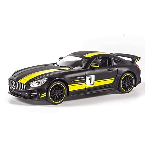 YCNXEB Miniatur Modelle 1 24 Für Mercedes AMG GTR Schwarz Legierung Druckguss Modellsammlung Spielzeugauto Kindergeschenke Originalgetreue Nachbildung von YCNXEB