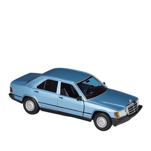 YCNXEB Miniatur Modelle 1 24 Für Mercedes-Benz 190 EAlloy Car Simulation Diecast Metal Classic Retro Old Car Vehicles Model Originalgetreue Nachbildung(Blau) von YCNXEB