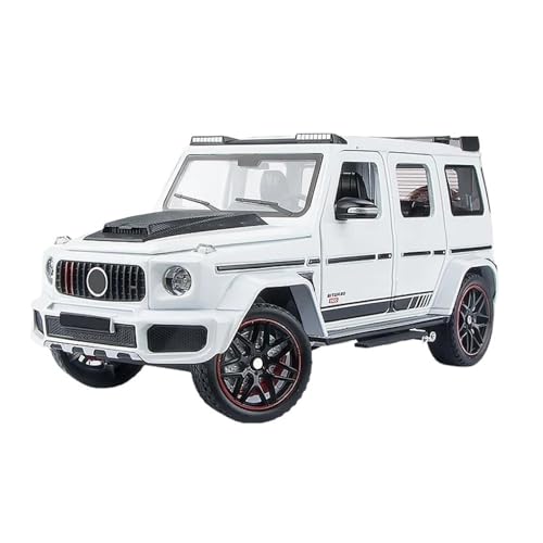 YCNXEB Miniatur Modelle 1 24 Für Mercedes Benz G800 Off Road SUV Diecast Modell Legierung Metall Auto Spielzeug Autos Serie Sammlung Hobby Präsentieren Originalgetreue Nachbildung(White) von YCNXEB
