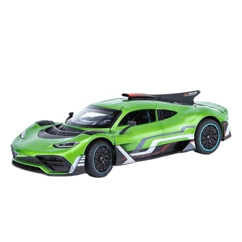 YCNXEB Miniatur Modelle 1 24 Für Mercedes-Benz ONE Sportwagen Hochsimulation Druckguss-Metalllegierung Modellauto Sound Light Pull Back Collection Spielzeug Originalgetreue Nachbildung(Grün) von YCNXEB