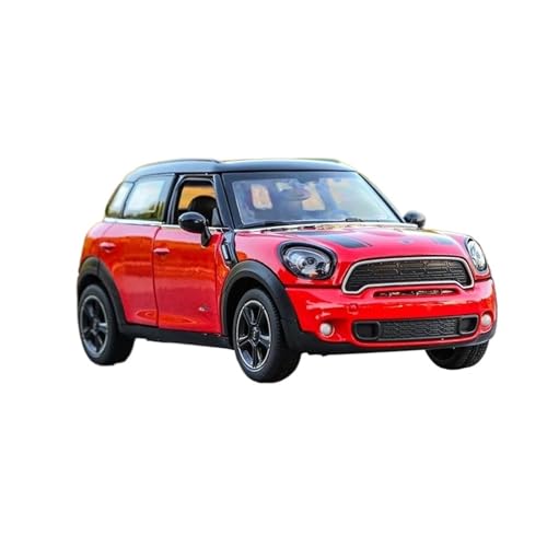 YCNXEB Miniatur Modelle 1 24 Für Mini Countryman Druckguss-Legierung Metall Auto Modell Auto Spielzeug Fahrzeuge Miniatur Auto Enthusiasten Sammlerstücke Originalgetreue Nachbildung(Rot) von YCNXEB